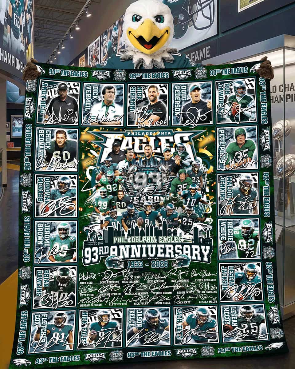 Eagles 93rd Anniversary 1933-2026 Quilt Blanket