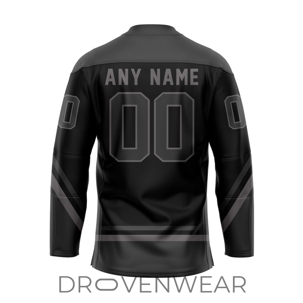 Echl Kansas City Mavericks Personalized 2026-27 Blackout Lace-up Hockey Jersey