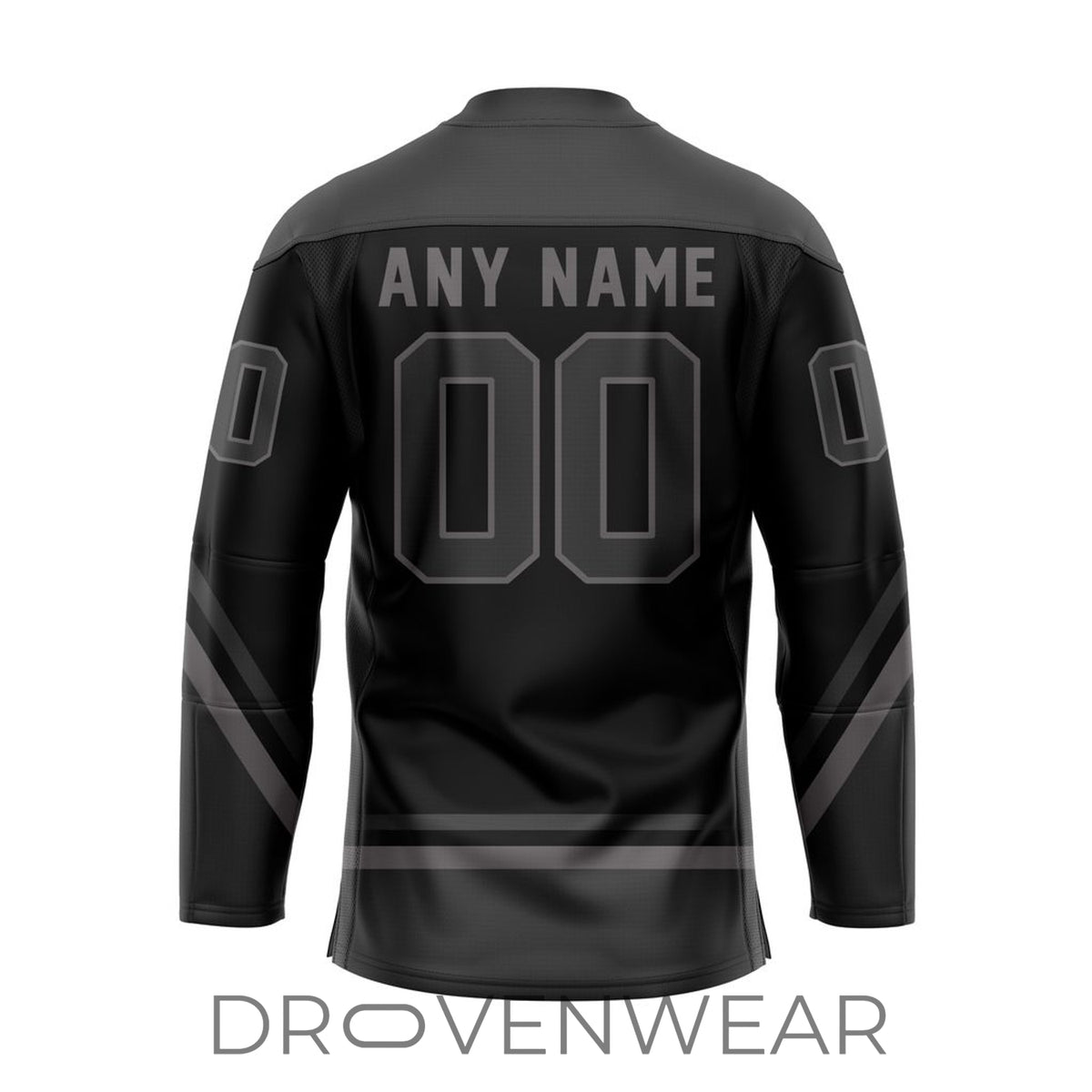 Echl Kansas City Mavericks Personalized 2026-27 Blackout Lace-up Hockey Jersey