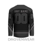 Echl Kansas City Mavericks Personalized 2026-27 Blackout V-shaped Hockey Jersey