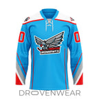Echl Trenton Ironhawks Personalized 2026-27 Blue Lace Hockey Jersey
