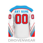 Echl Trenton Ironhawks Personalized 2026-27 White V-shaped Hockey Jersey