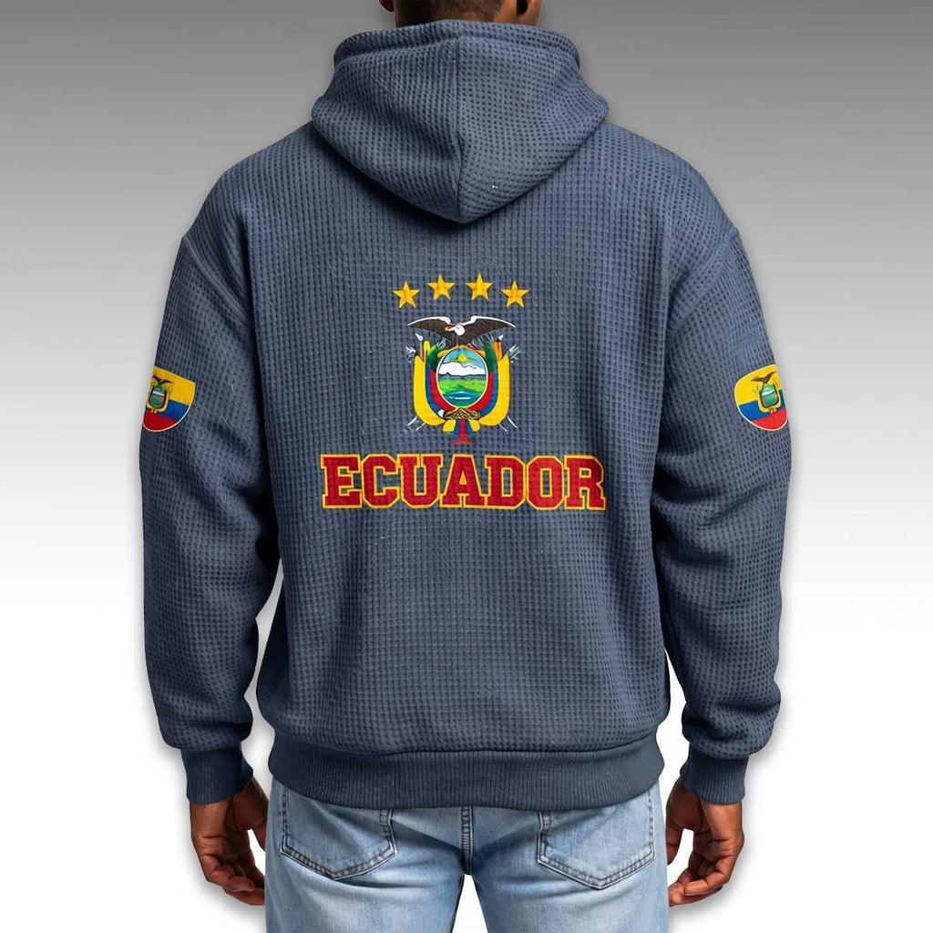 Ecuador World Cup 2026 Waffle Quarter Zip Hoodie