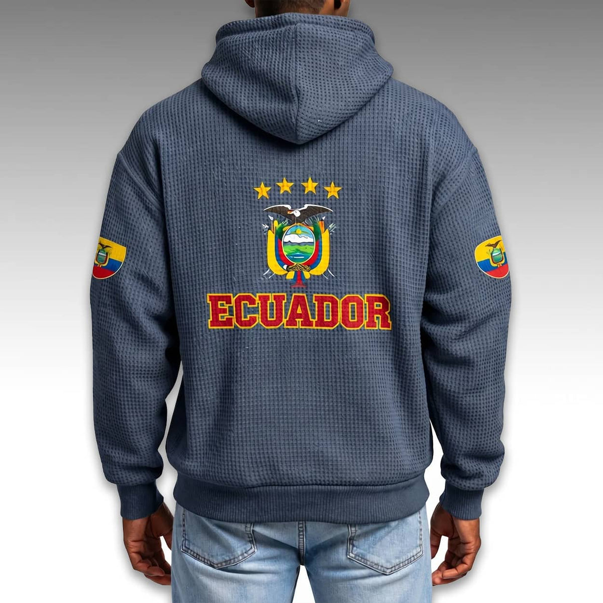 Ecuador World Cup 2026 Waffle Quarter Zip Hoodie