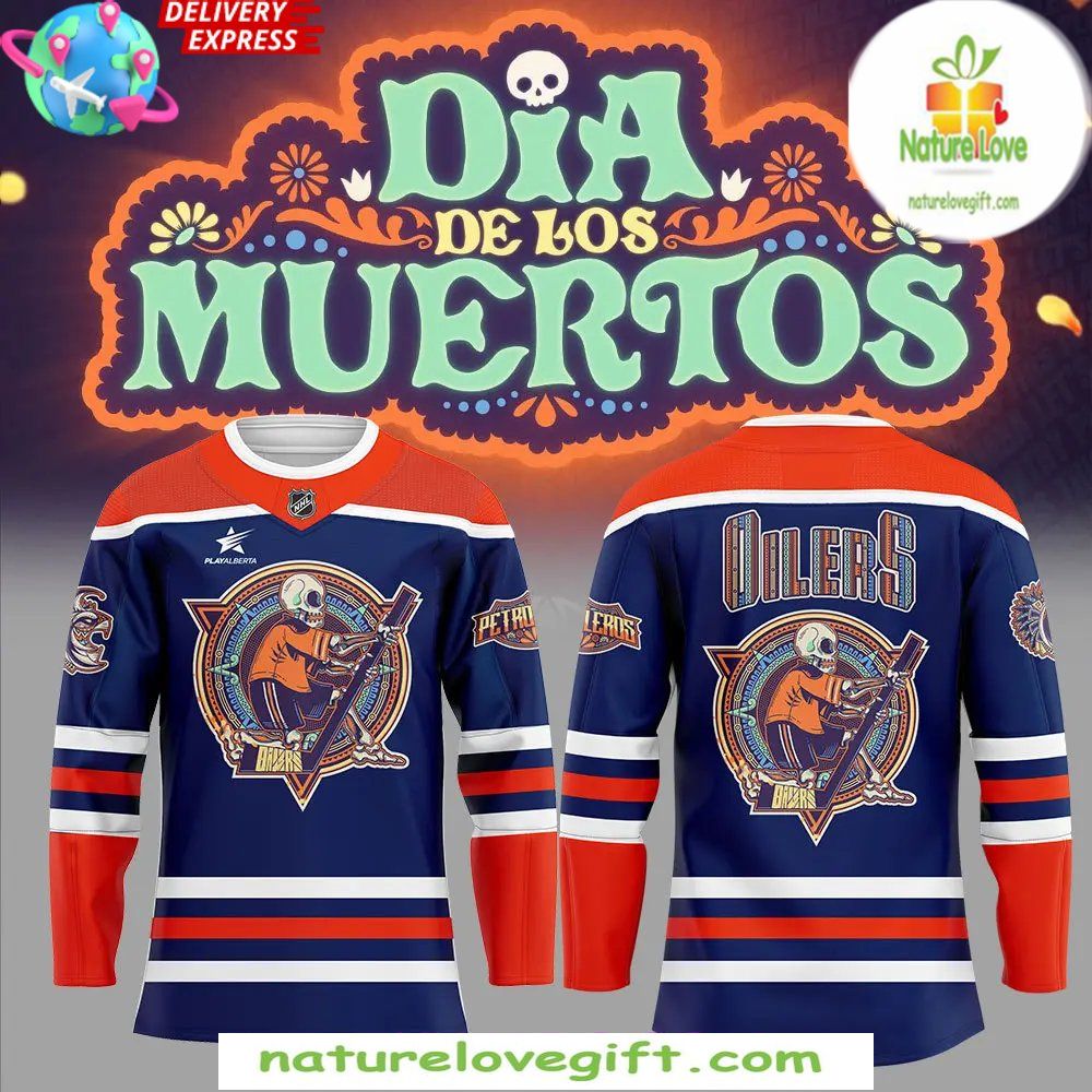 Edmonton Oilers Dia de los Muertos 2026 Hockey Jersey