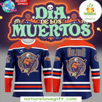 Edmonton Oilers Dia de los Muertos 2026 Hockey Jersey