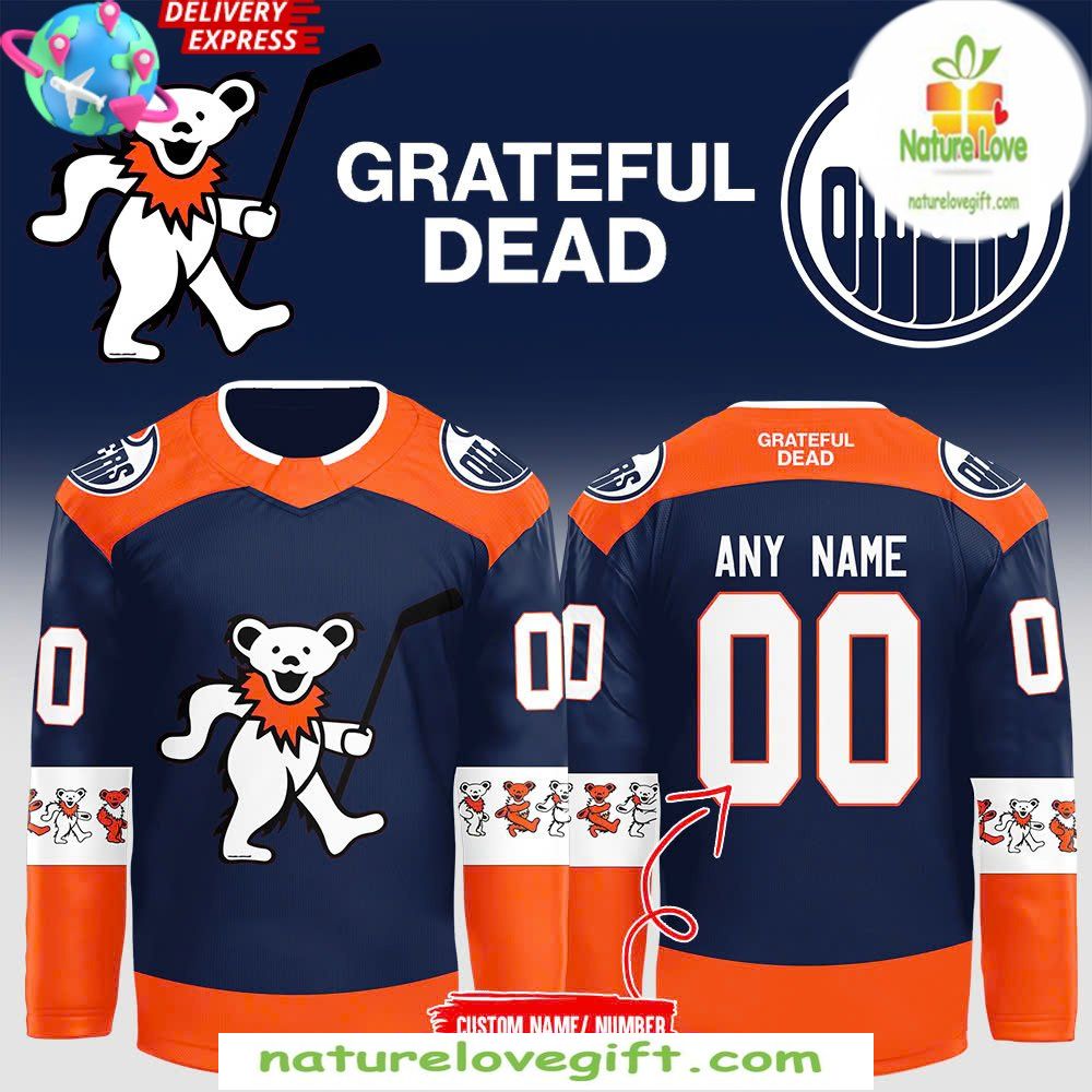 Edmonton Oilers Grateful Dead 2026 Hockey Jersey NHL