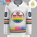 Edmonton Oilers Pride Hockey Jersey Community Special Edition