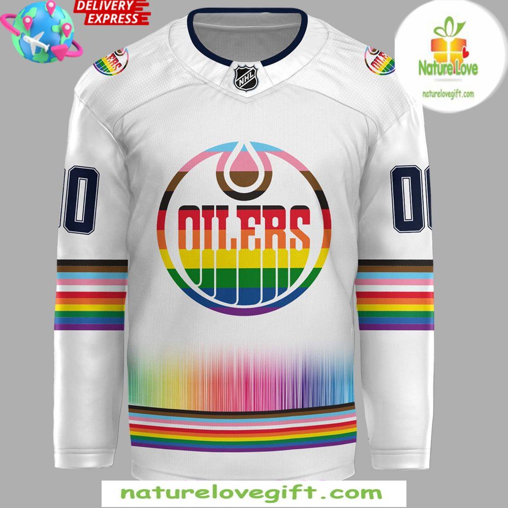Edmonton Oilers Pride Hockey Jersey Community Special Edition