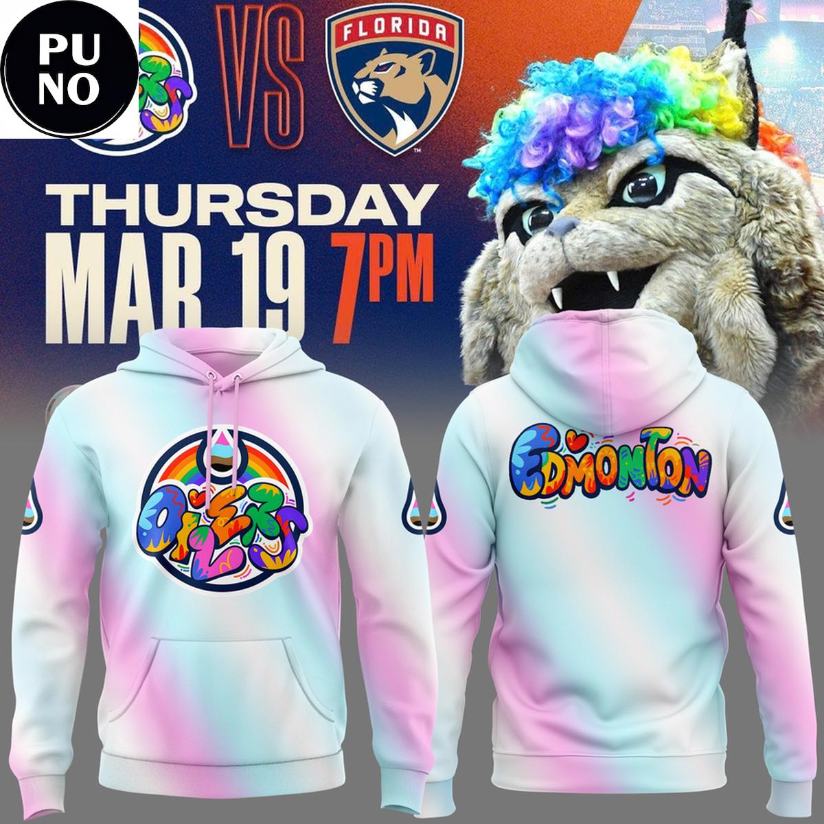 Edmonton Oilers Pride Night 2026 Hoodie T-Shirt
