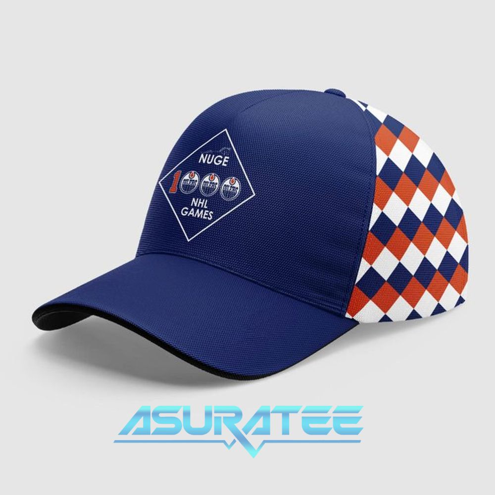 Edmonton Oilers x Ryan Nugent-Hopkins 1000th NHL Hoodie, Cap