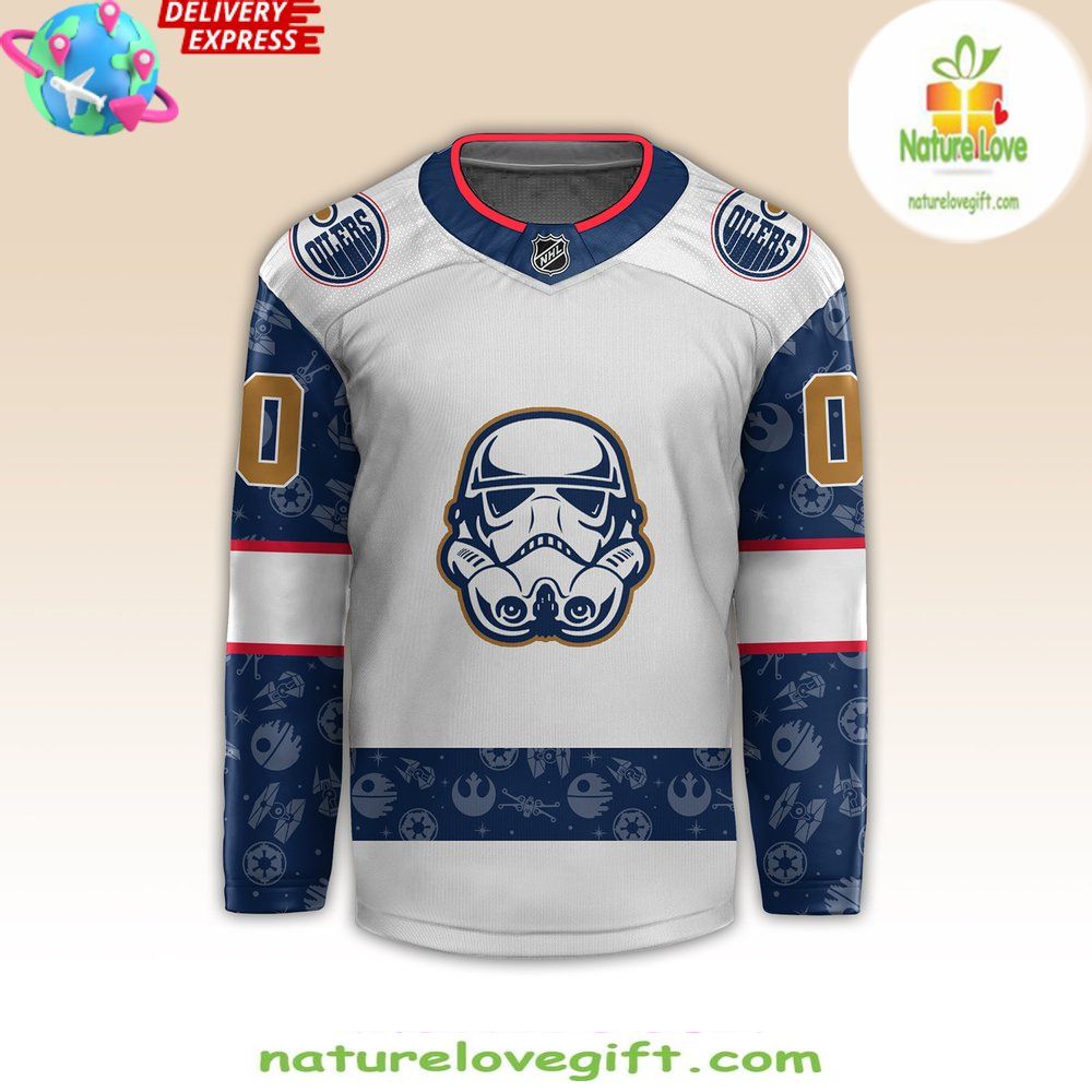 Edmonton Oilers Star Wars Night 2026 Hockey Jersey Custom