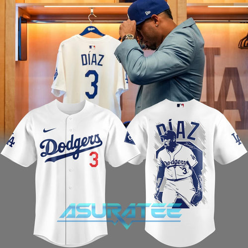 Edwin Díaz Welcome to Los Angeles Dodgers Baseball Jersey 2025