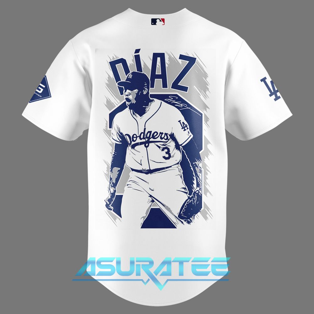 Edwin Díaz Welcome to Los Angeles Dodgers Baseball Jersey 2025