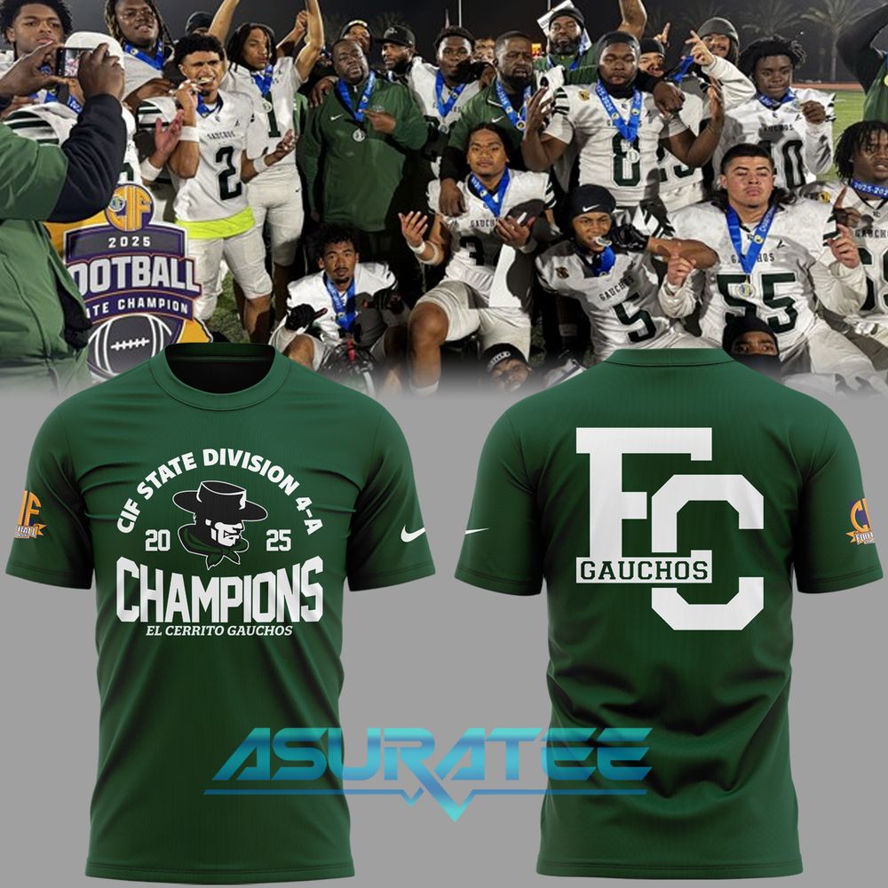 El Cerrito Gauchos CIF State Division 4-A Champions Shirt