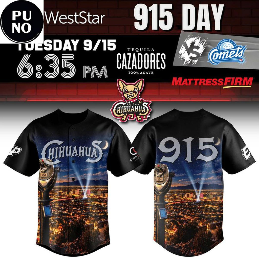 El Paso Chihuahuas 915 Day 2026 Baseball Jersey