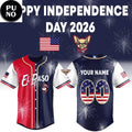 El Paso Chihuahuas Celebrate Independence Day 2026 Personalized Baseball Jersey