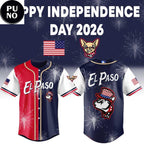El Paso Chihuahuas Celebrate Independence Day 2026 Personalized Baseball Jersey