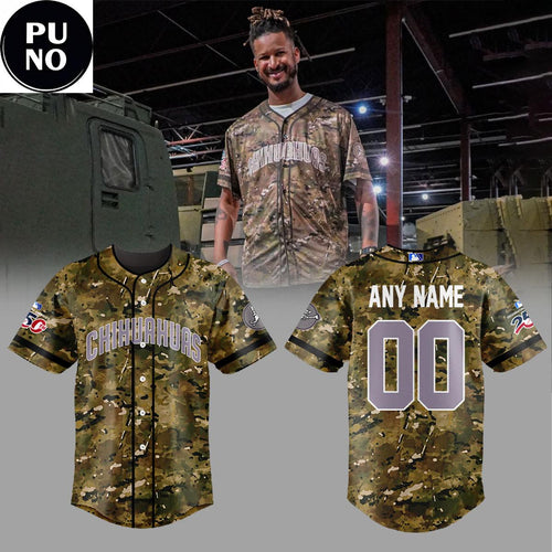 El Paso Chihuahuas Military Appreciation Night 2026 Personalized Baseball Jersey