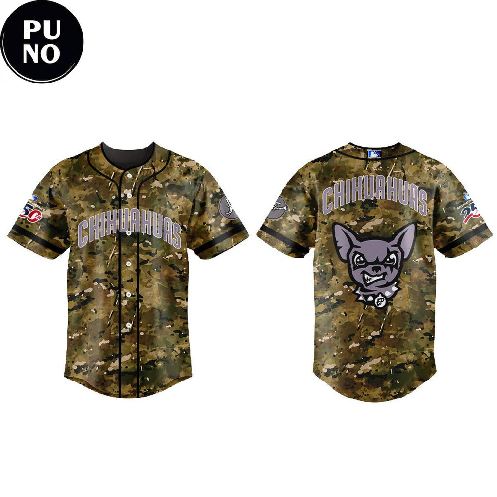 El Paso Chihuahuas Military Appreciation Night 2026 Personalized Baseball Jersey