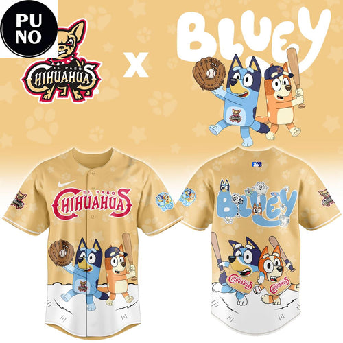El Paso Chihuahuas x Bluey Night 2026 Baseball Jersey