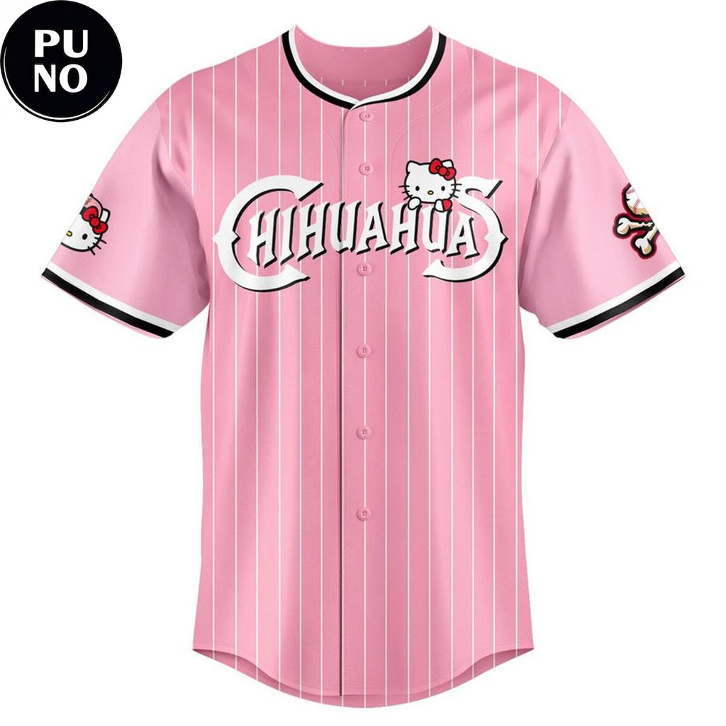 El Paso Chihuahuas x Hello Kitty Pink Night 2026 Baseball Jersey