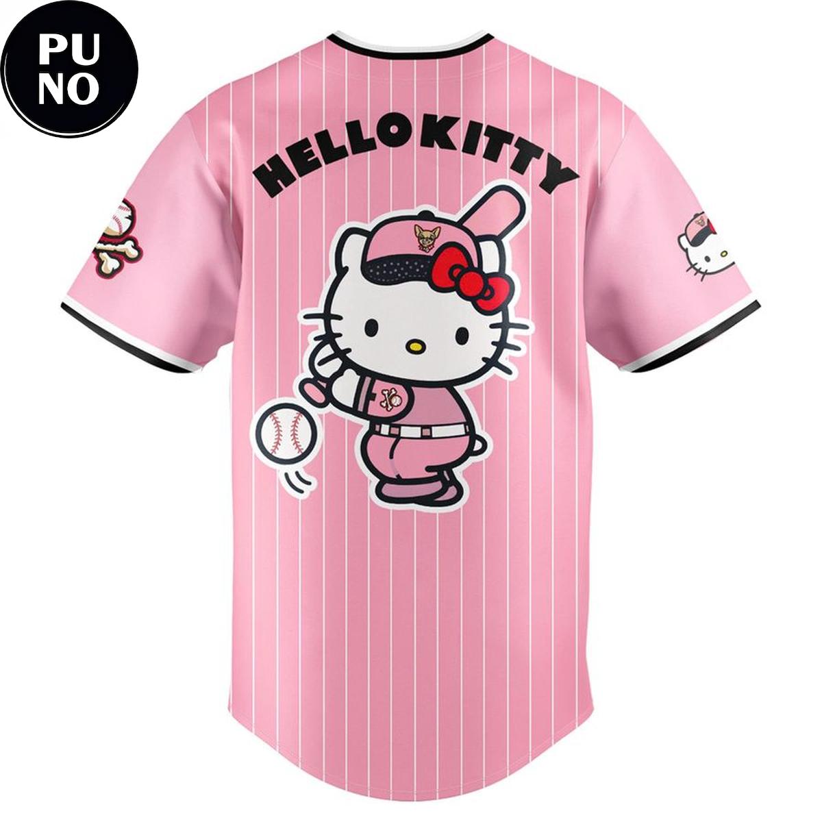 El Paso Chihuahuas x Hello Kitty Pink Night 2026 Baseball Jersey