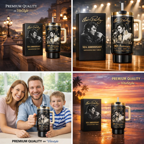 Elvis Presley 90th Anniversary Stanley Tumbler