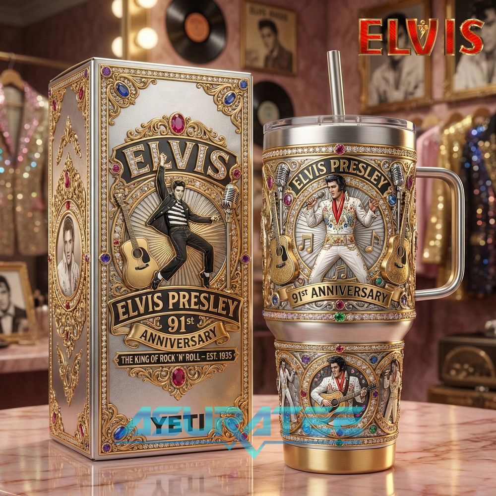 Elvis Presley 91st Anniversary 2026 Limited Edition YETI Tumbler