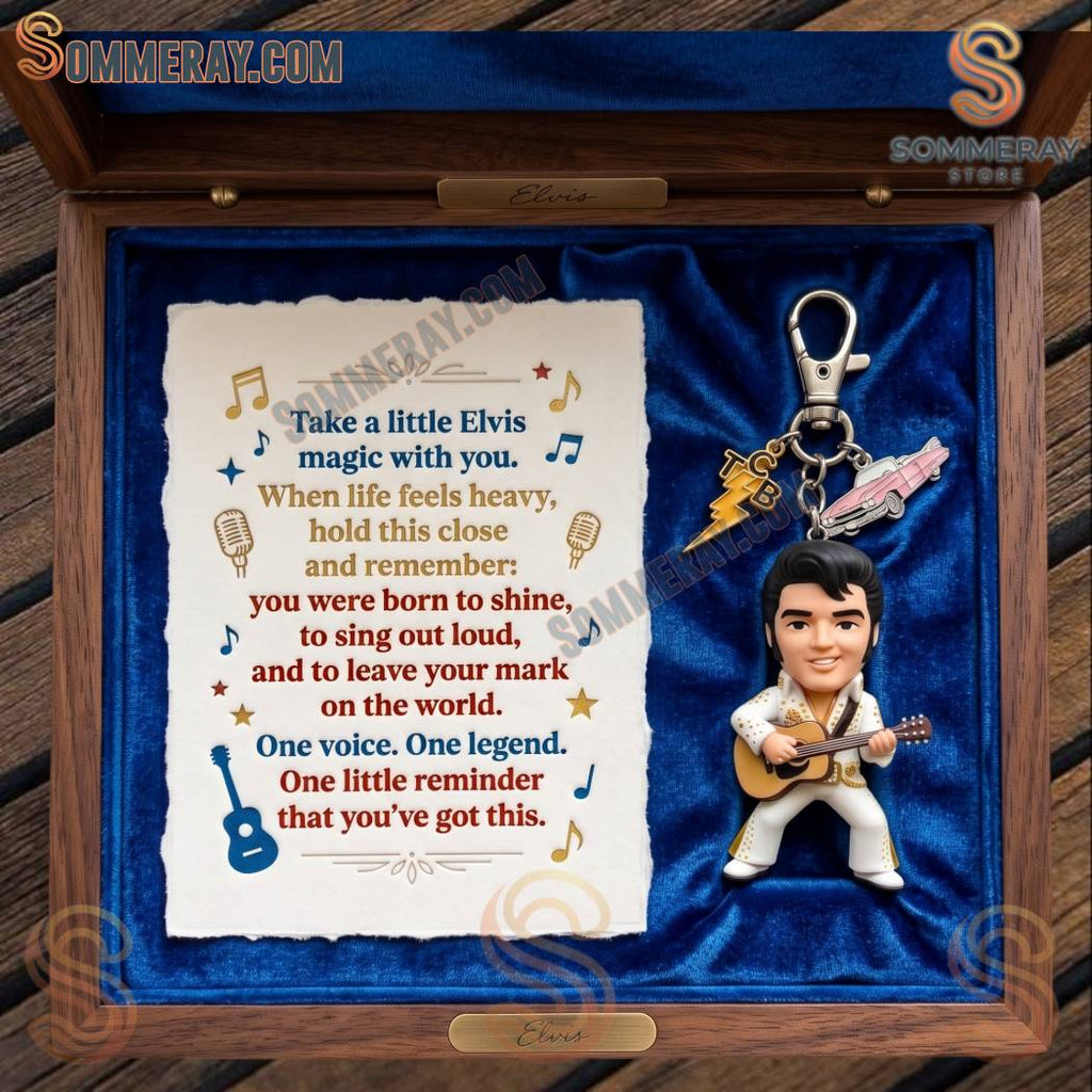 Elvis Presley Emotional Support Keychain