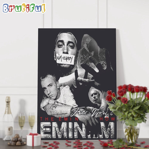 Eminem The Death Of Slim Shady Fan Lover Wall Art Poster Canvas
