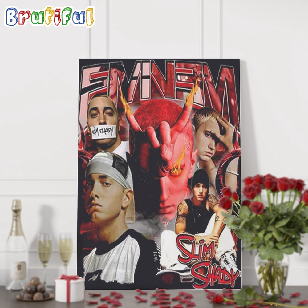 Eminem The Death Of Slim Shady Graphics Design Wall Art Poster Canvas
