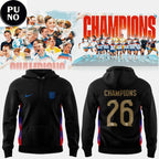 England Lionesses 2026 European Deaf Futsal Champions Hoodie T-Shirt