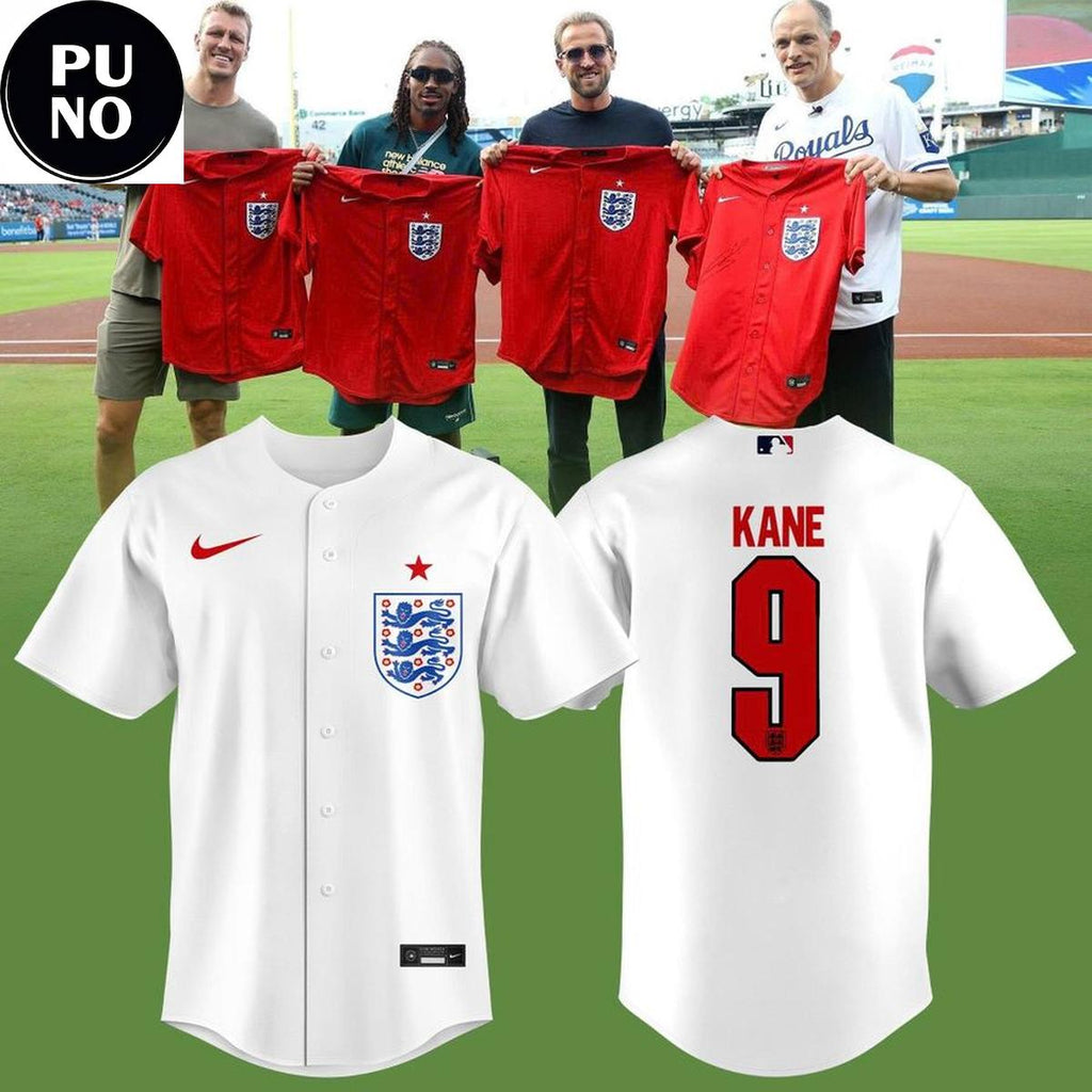 England National Football Team 2026 Personalized Baseball Jersey