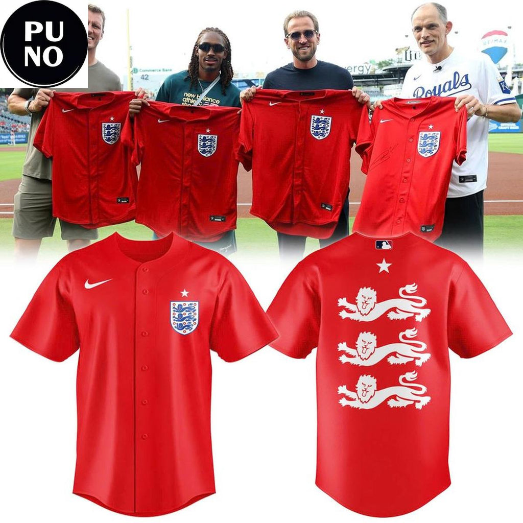 England National Football Team 2026 Personalized Baseball Jersey