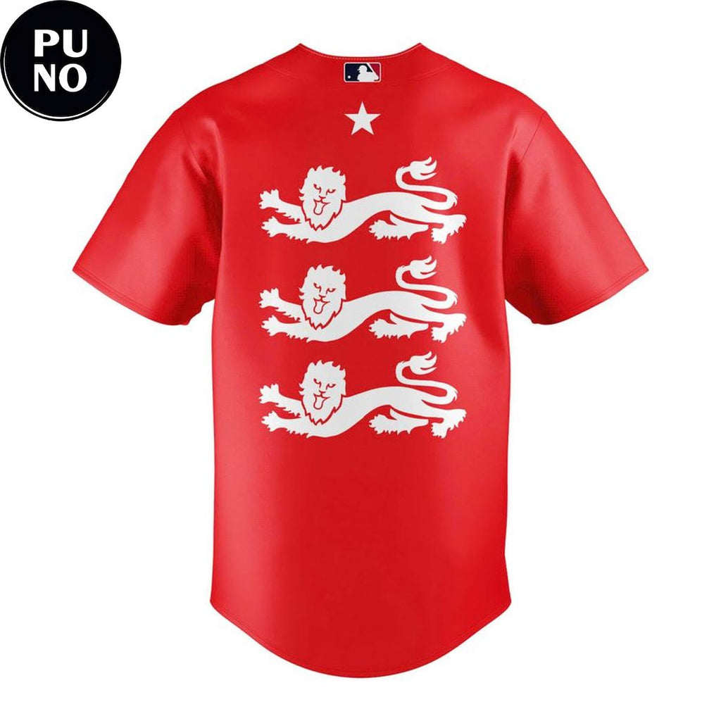 England National Football Team 2026 Personalized Baseball Jersey