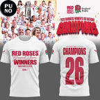 England Red Roses 2026 Guinness Women's Six Nations Champions Hoodie T-Shirt