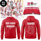 England Red Roses 2026 Guinness Women's Six Nations Champions Hoodie T-Shirt