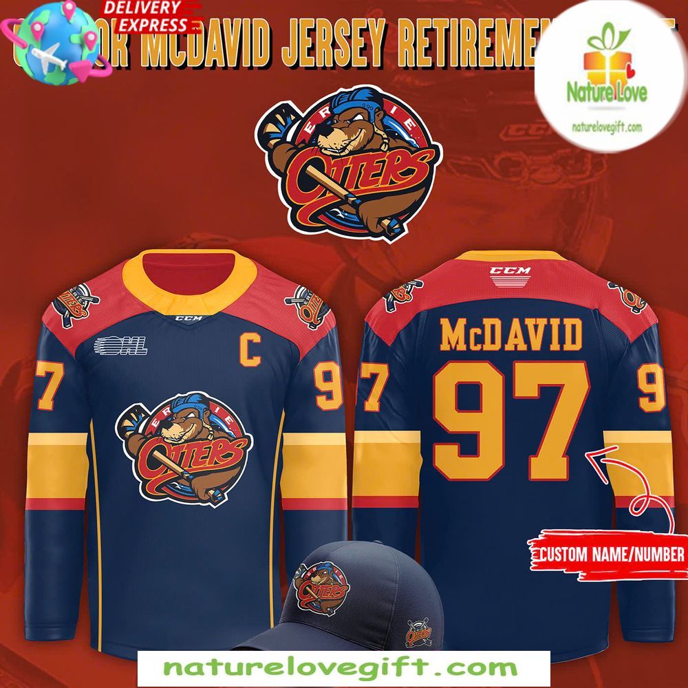 Connor McDavid Erie Otters Hockey Jersey Special Edition