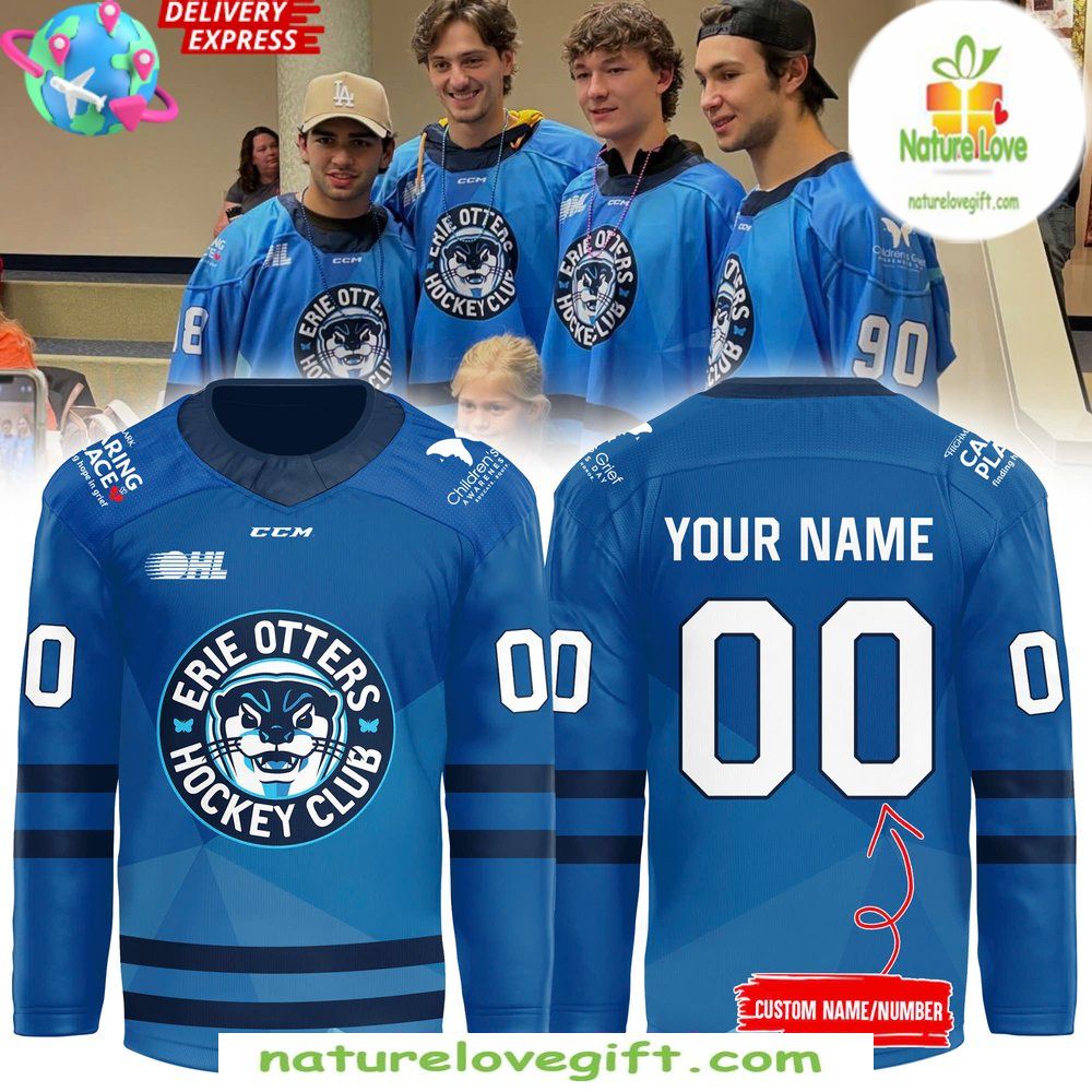 Erie Otters Hockey Jersey Highmark Caring Place Special Edition
