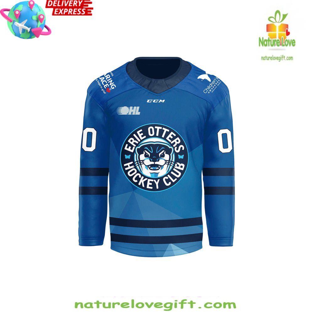 Erie Otters Hockey Jersey Highmark Caring Place Special Edition