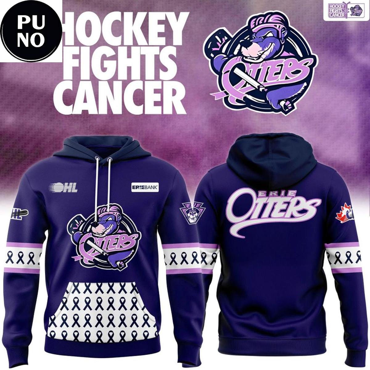 Erie Otters Hockey Fights Cancer 2026 Hoodie