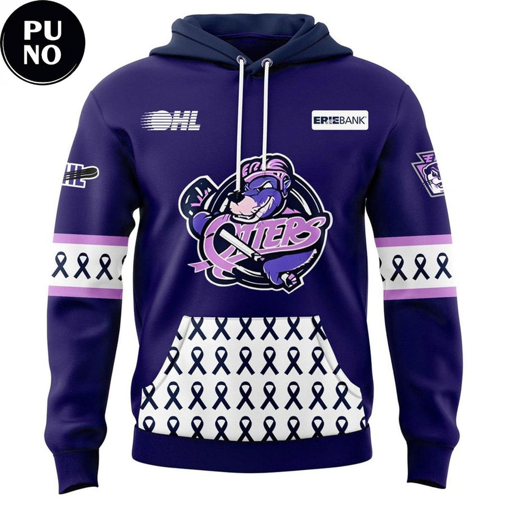 Erie Otters Hockey Fights Cancer 2026 Hoodie