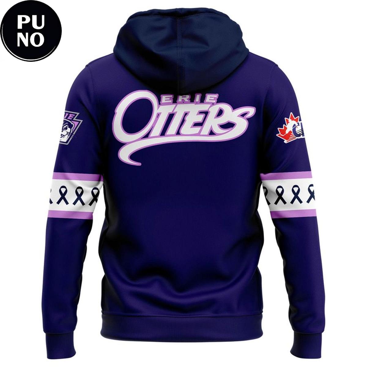 Erie Otters Hockey Fights Cancer 2026 Hoodie