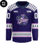 Erie Otters Hockey Fights Cancer 2026 Personalized Hockey Jersey