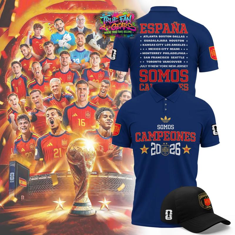 Espana 2026 World Cup Campeones Polo Shirt