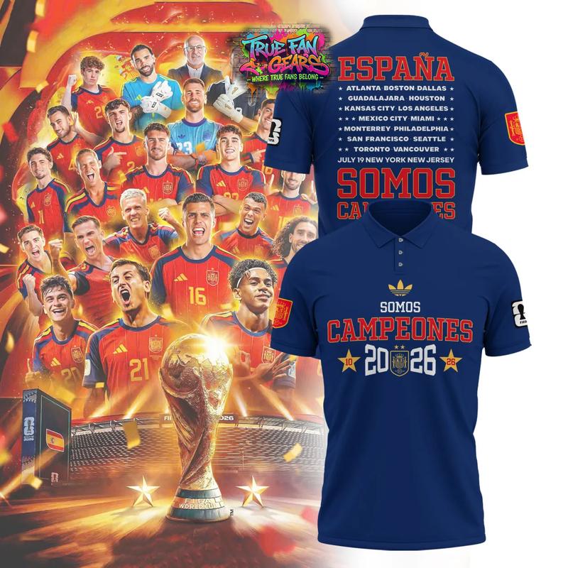 Espana 2026 World Cup Campeones Polo Shirt