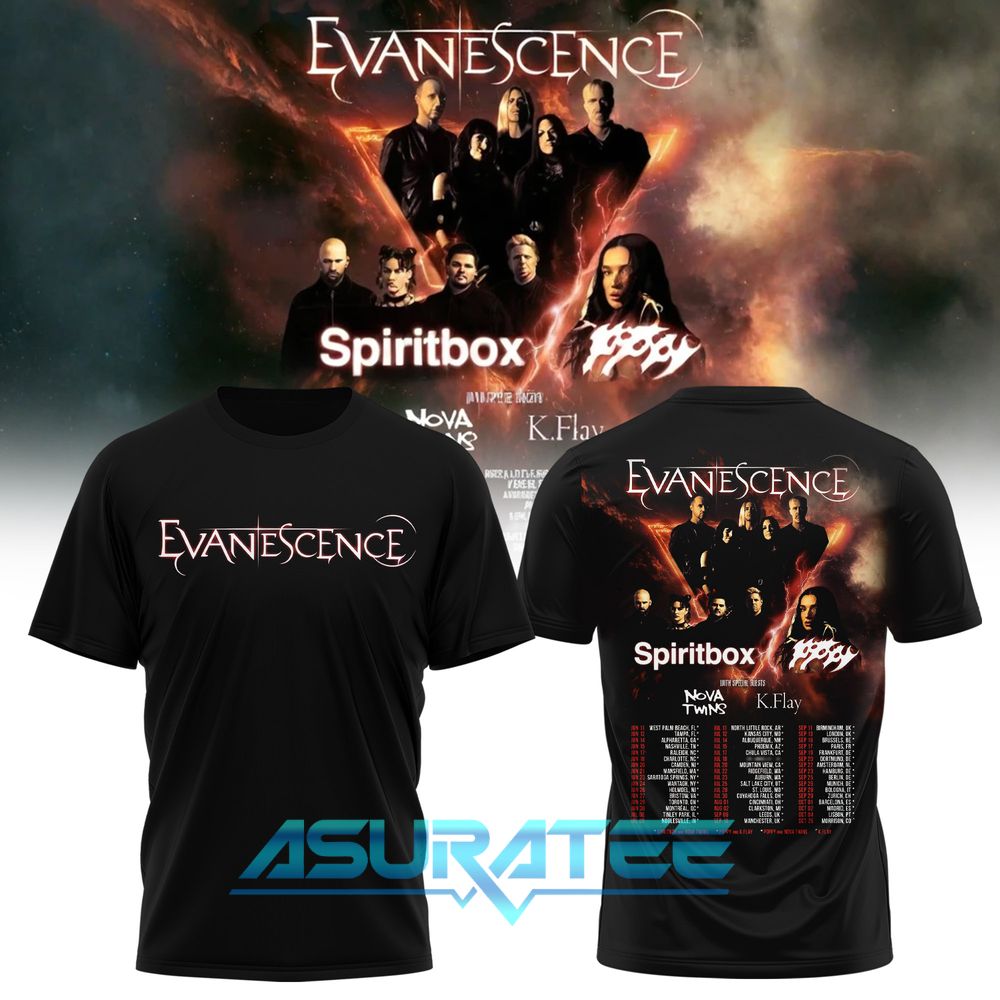Evanescence US & UK 2026 World Tour Special Shirt