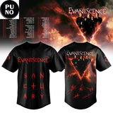 Evanescence World Tour 2026 Sanctuary Baseball Jersey