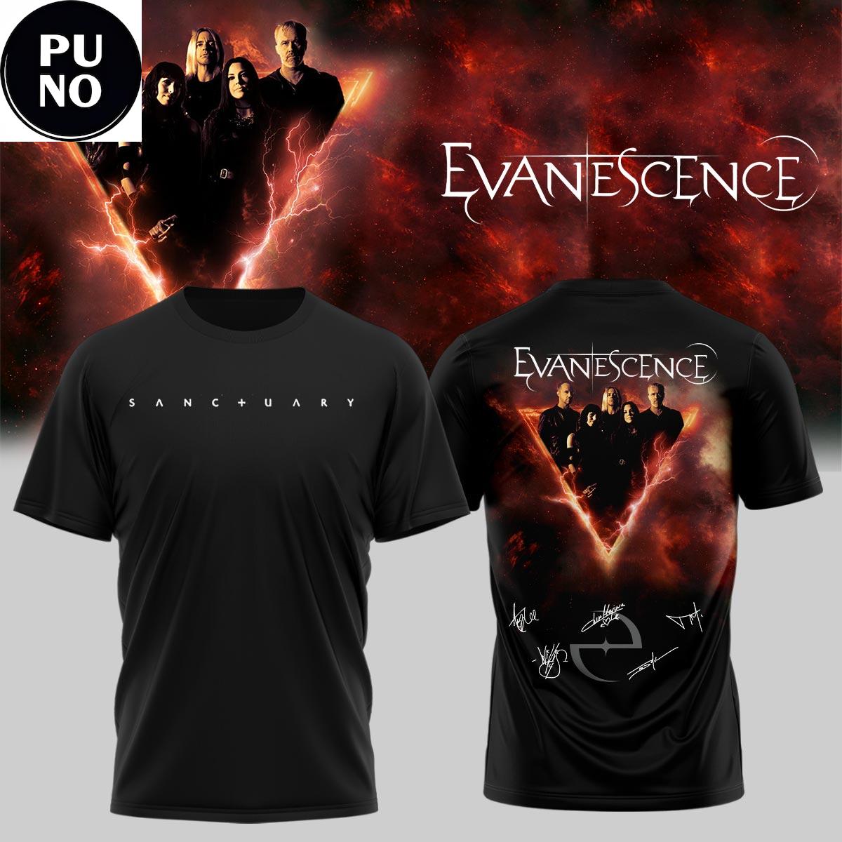 Evanescence World Tour 2026 Signature Hoodie T-Shirt